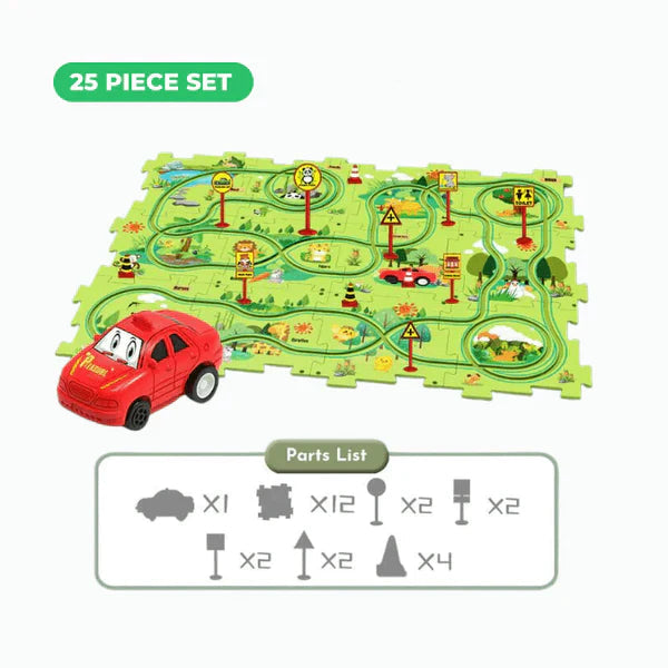 Montessori Puzzle Race Track(Ages 3-5)
