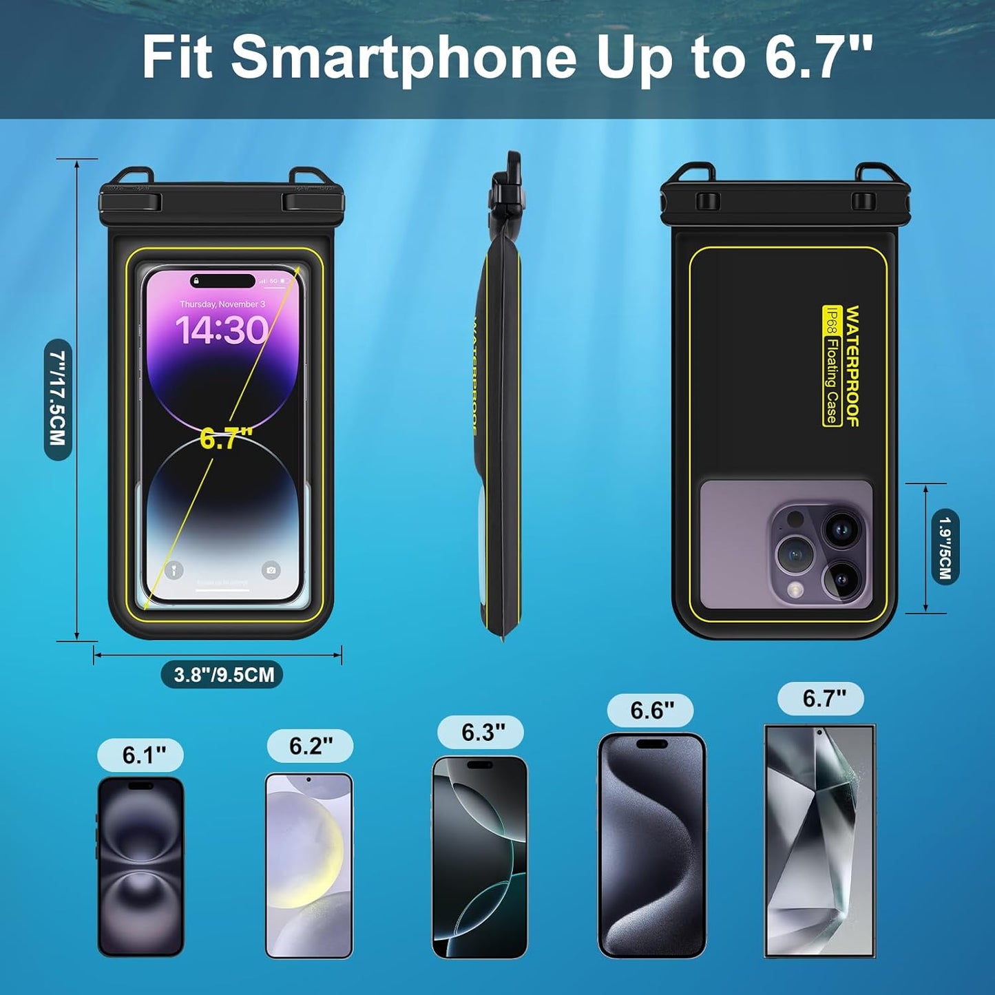 AquaShield™ Floating Waterproof Cell Phone Pouch