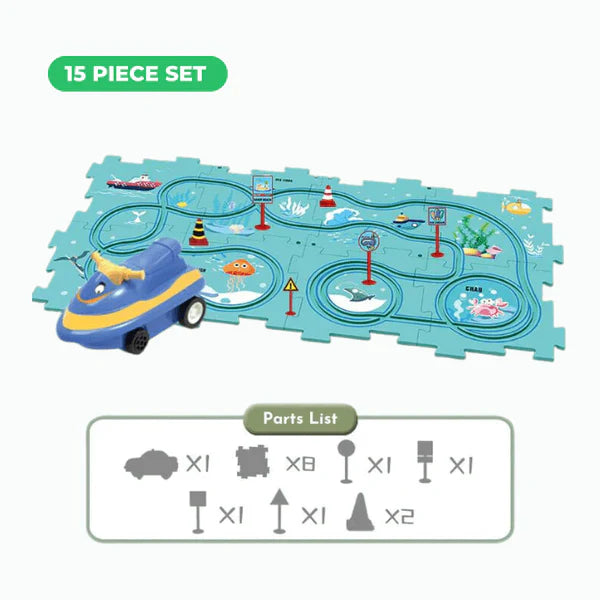 Montessori Puzzle Race Track(Ages 3-5)