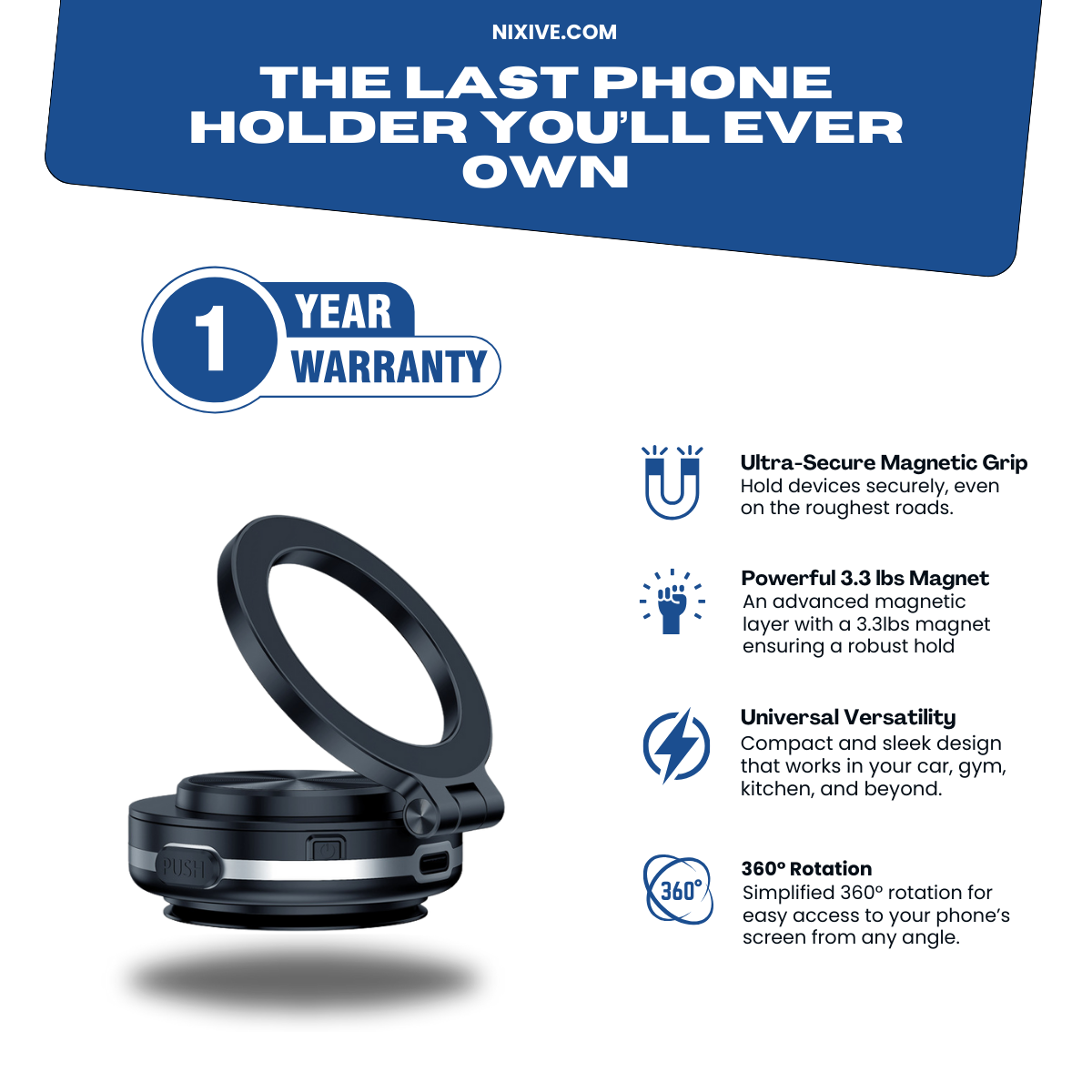 Magnetic Phone Holder Pro