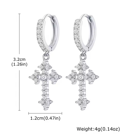 Cross Earrings.