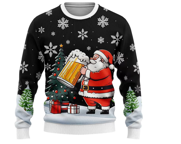 Festive Fun Beer Ugly Sweater