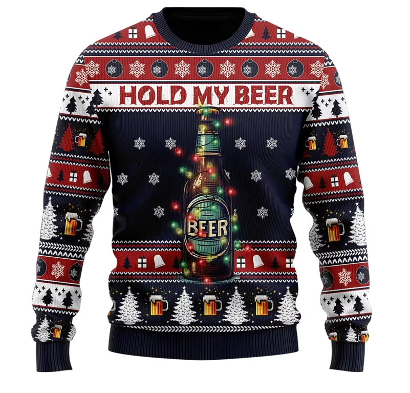 Festive Fun Beer Ugly Sweater