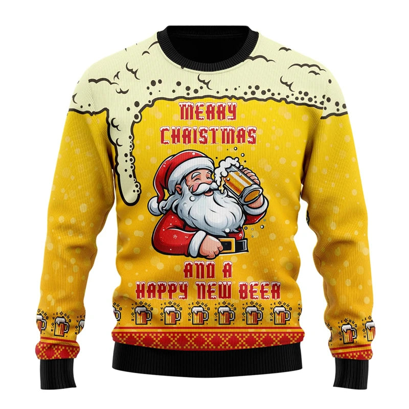 Festive Fun Beer Ugly Sweater