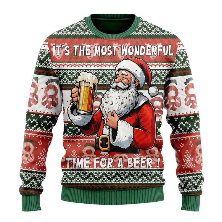 Festive Fun Beer Ugly Sweater