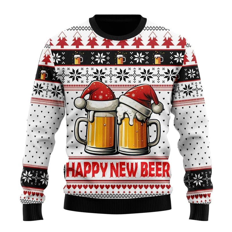 Festive Fun Beer Ugly Sweater