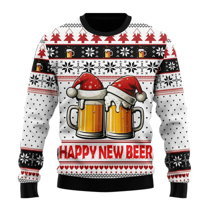 Festive Fun Beer Ugly Sweater