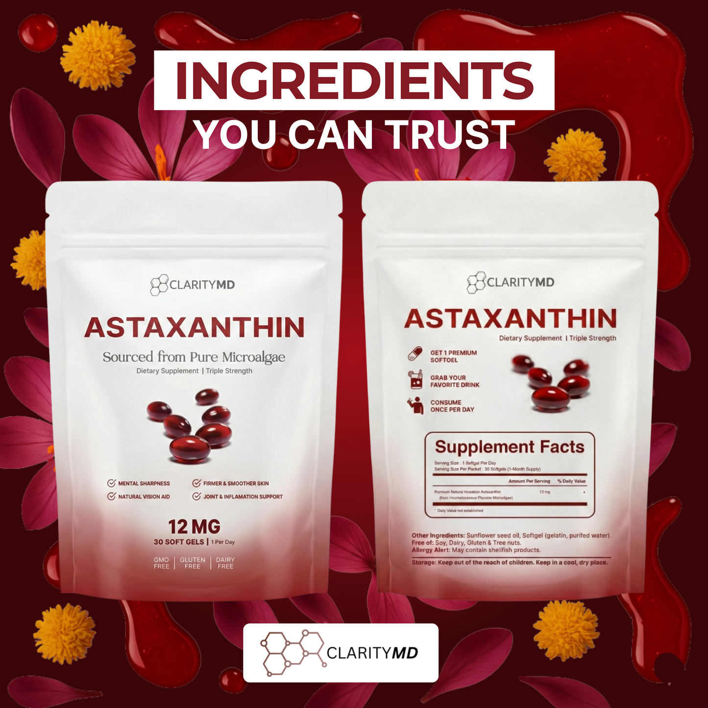 Cellular Glow Astaxanthin™ – Skin, Energy & Healthy Aging Support