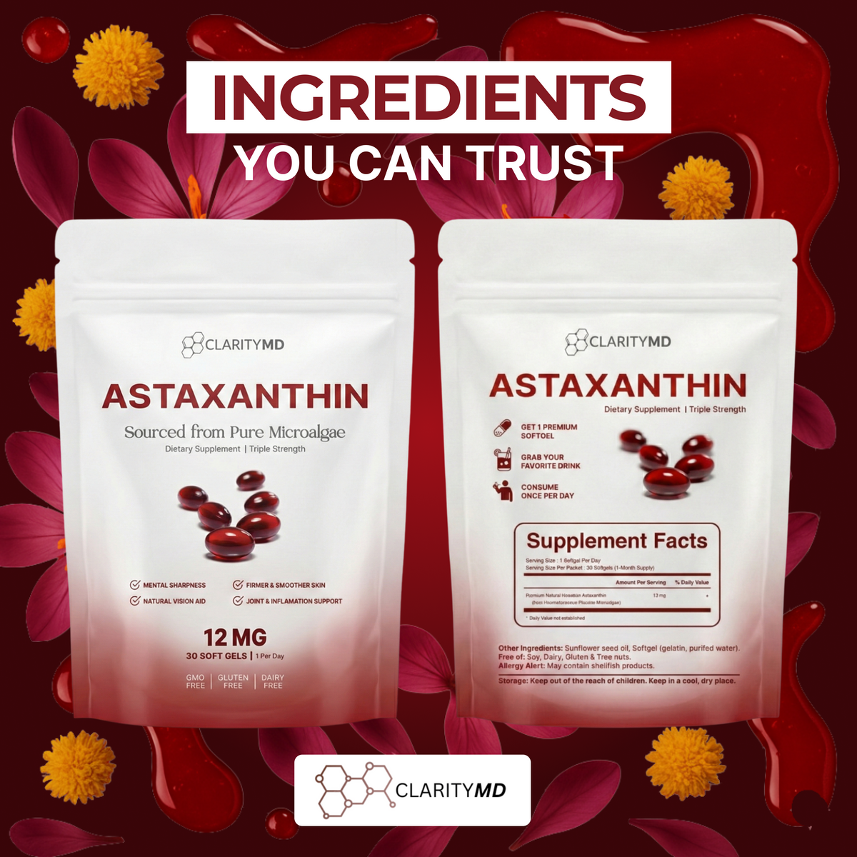 Cellular Glow Astaxanthin™ – Skin, Energy & Healthy Aging Support